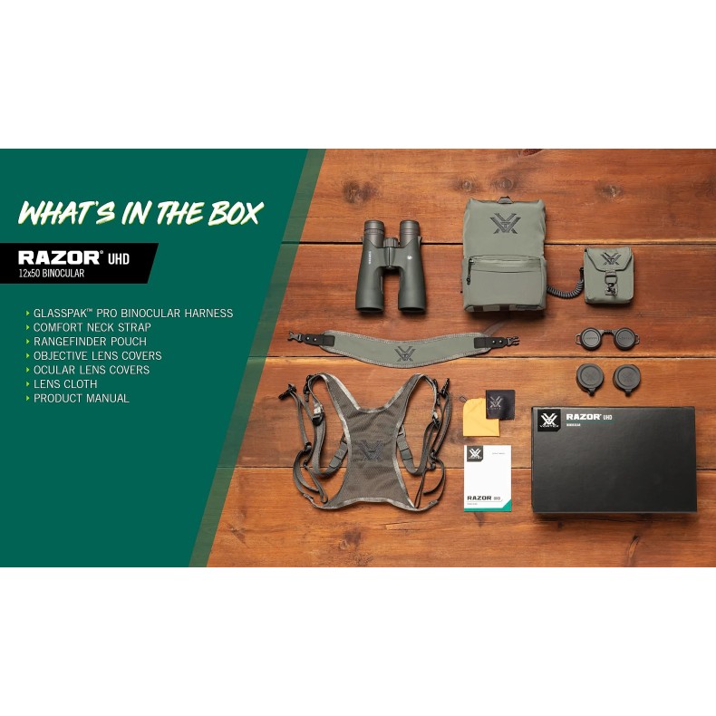 Vortex Binóculos Razor® UHD 12x50 Vortex Binóculos Razor® UHD 12x50