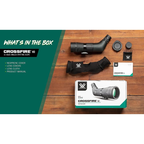 Vortex Telescópio Terrestre Crossfire HD 16-48x65 45º