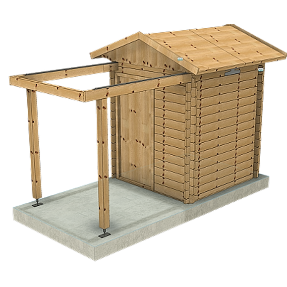 Observatório de madeira com teto de abrir Cúpula Peça Modelo ótico GreenLine MINI-32 1.60x1.60M