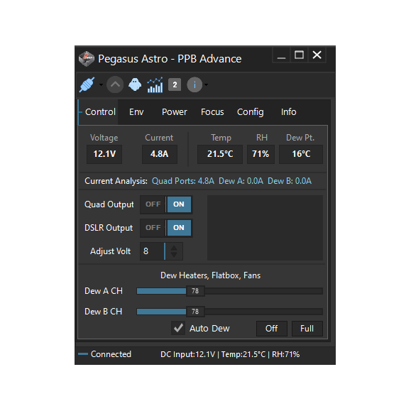 Caixa eléctrica de bolso Micro PegasusAstro