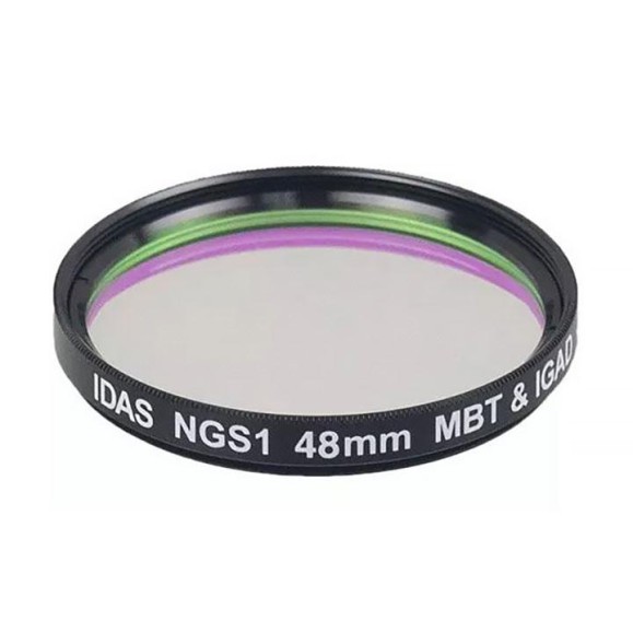 Filtro nebular de banda larga IDAS NGS1 para astrofotografia com bloqueio de infravermelhos de 2"
