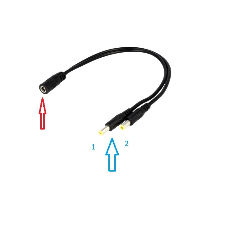 Cabo de alimentação bidirecional...