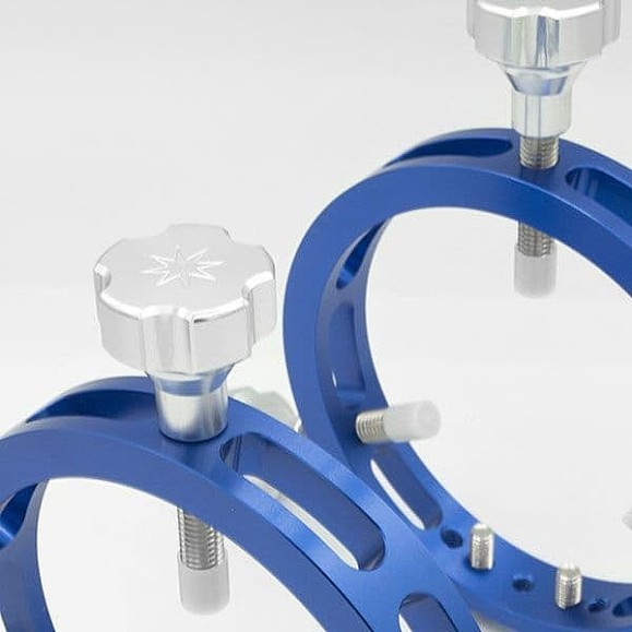 Altair TMS Ultra Light 100mm Guide Scope Rings - Anodizado AZUL