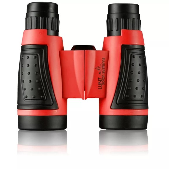 SUNoculars LUNT Mini Binóculos solares LUNT vermelho