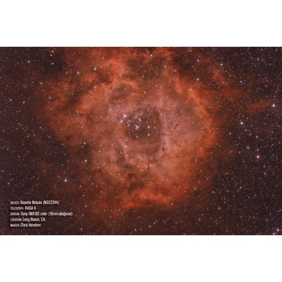 Astrógrafo Celestron Rowe-Ackermann Schmidt de 6" (RASA 6). Conjunto do tubo ótico (CG-5 em cauda de andorinha)