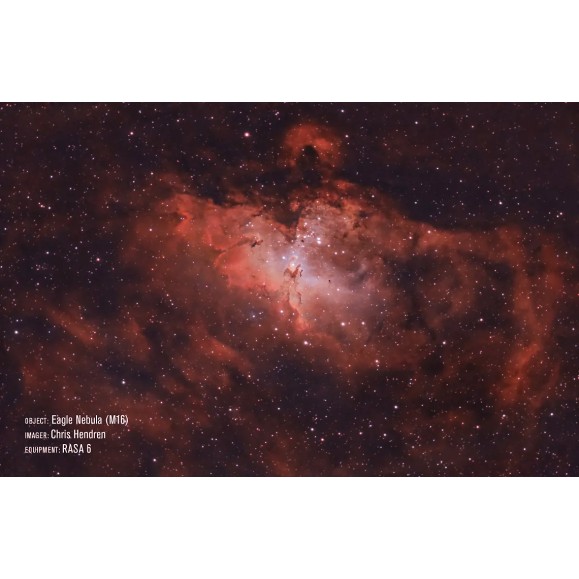 Astrógrafo Celestron Rowe-Ackermann Schmidt de 6" (RASA 6). Conjunto do tubo ótico (CG-5 em cauda de andorinha)