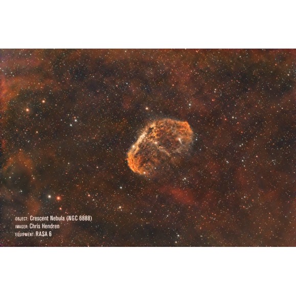 Astrógrafo Celestron Rowe-Ackermann Schmidt de 6" (RASA 6). Conjunto do tubo ótico (CG-5 em cauda de andorinha)