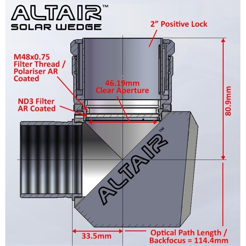 Prisma solar Heschel ALTAIR 2"...