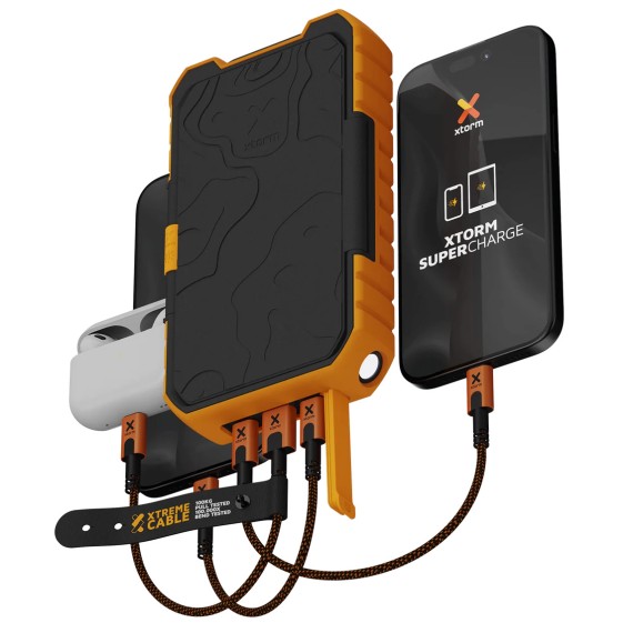 Solar Pack XTORM "Rugged" 10.000 preto/laranja