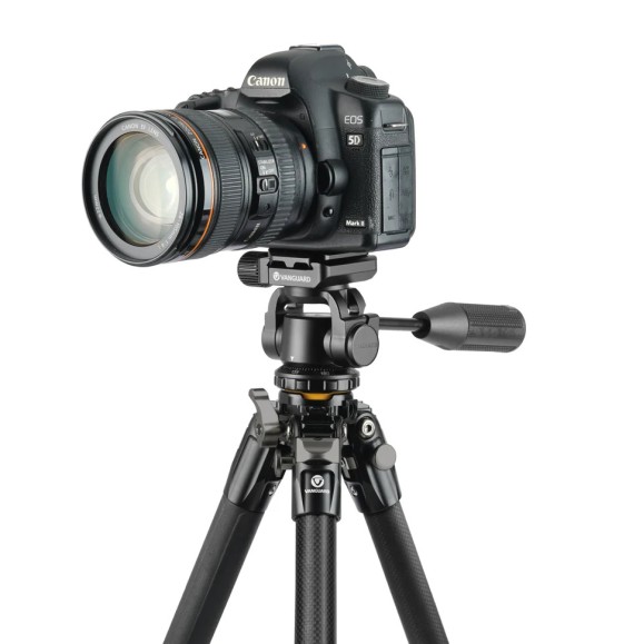 Tripé de viagem em carbono VANGUARD Veo 5 234CO26, cabeça de observação