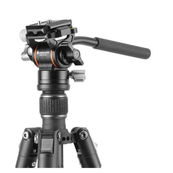 VANGUARD Vesta GO 234AV10 tripé de viagem em alumínio, cabeça de vídeo