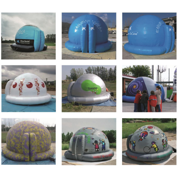 Cúpula insuflável portátil para planetário 5m sem decoração