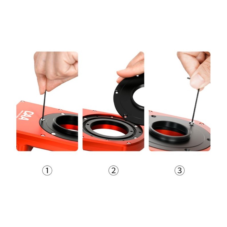 Placa de adaptação ZWO CAA para M42 Placa de adaptação ZWO CAA para M42