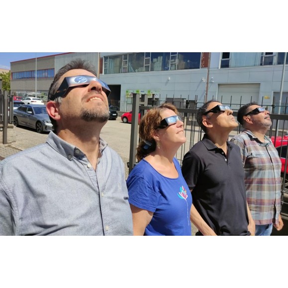 Conjunto de 5 óculos para eclipse solar Telescopiomania em película AstroSolar® da Baader Planetarium