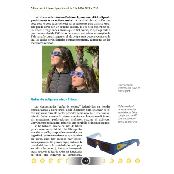 Livro "Eclipses do Sol. Los eclipses españoles de 2026, 2027 y 2028" do Instituto Geográfico Nacional