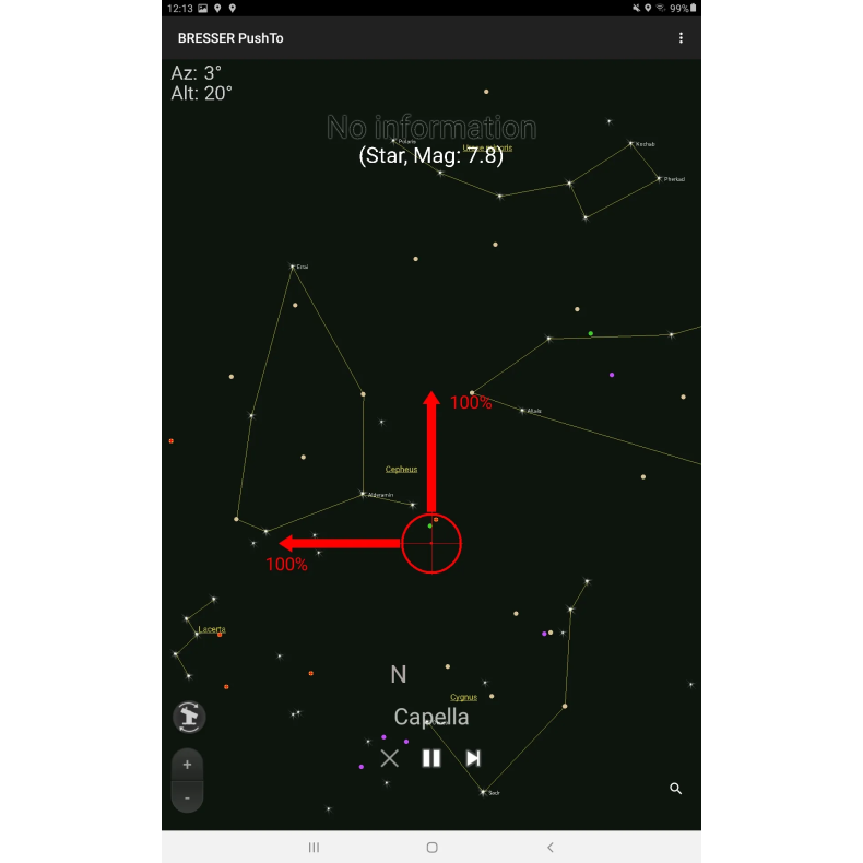 Telescópio inteligente BRESSER PushTo...