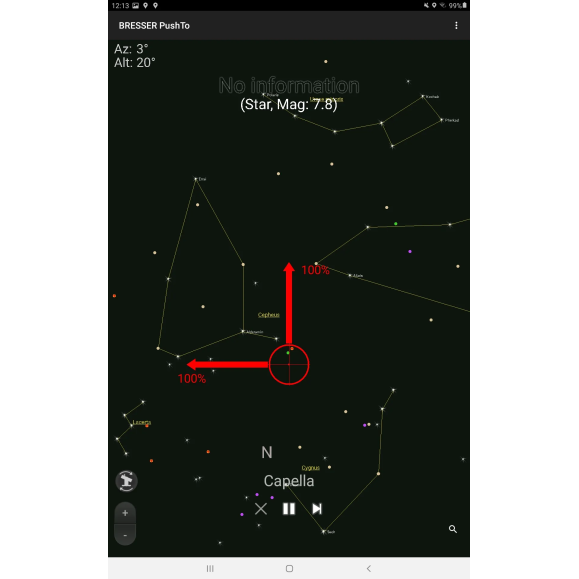 Telescópio inteligente BRESSER PushTo NT-76/350