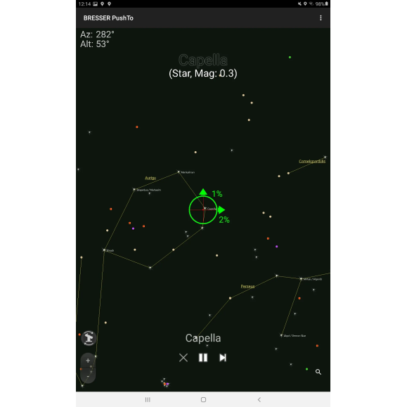 Telescópio inteligente BRESSER PushTo NT-76/350