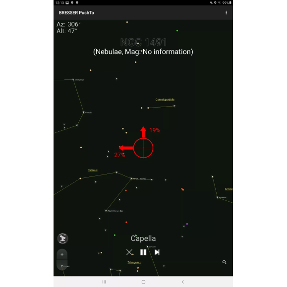 BRESSER PushTo AR-80/400 Smart-Telescope com tripé