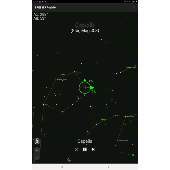 BRESSER PushTo AR-80/400 Smart-Telescope com tripé