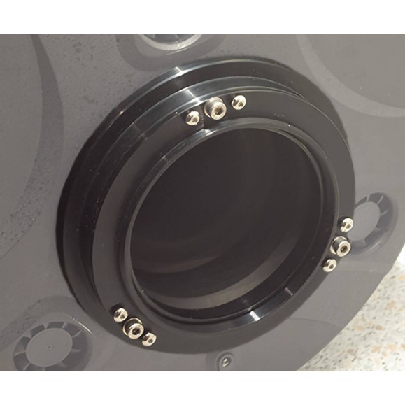 Adaptador TS para desacoplar o focador da célula do espelho primário com flange de inclinação