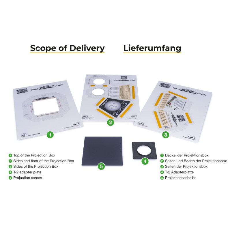 Ecrã de projeção solar BAADER... Ecrã de projeção solar BAADER...