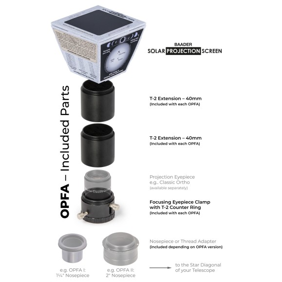 Ecrã de projeção solar BAADER PLANETARIUM
