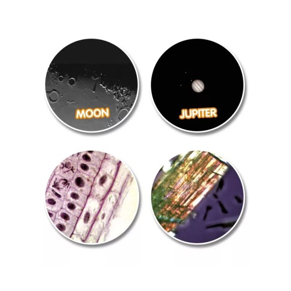 Conjunto de telescópio e microscópio National Geographic para principiantes