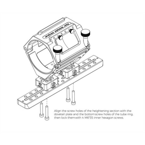 Blocos de elevação ASKAR para telescópios da série SQA