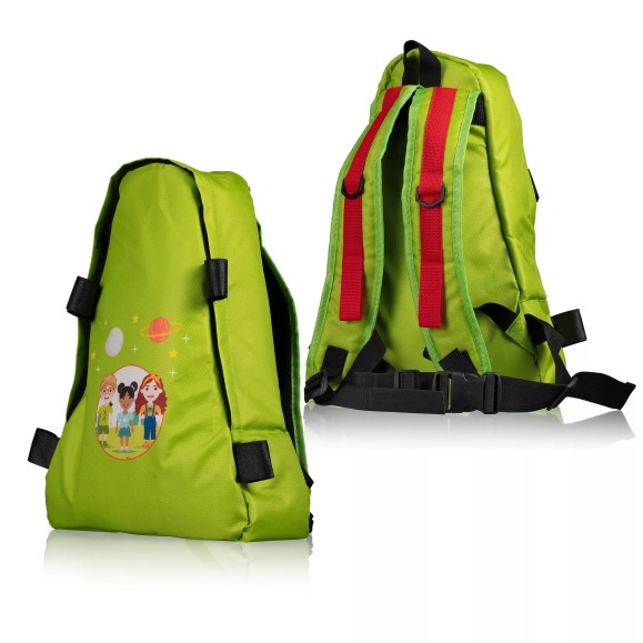 Telescópio refrator Bresser Junior 70/400 com mochila cor verde