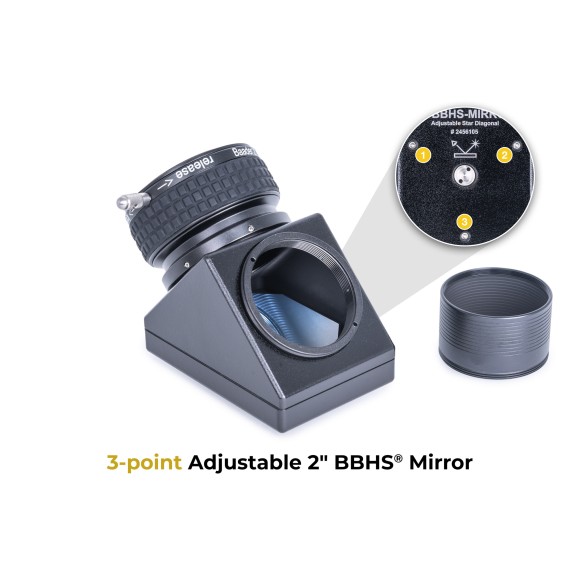 Espelho diagonal ajustável BBHS® de 2" Baader Espelho diagonal ajustável BBHS® de 2" Baader Espelho diagonal ajustável BBHS® de