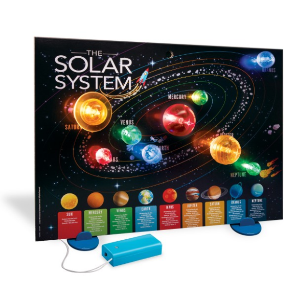 Kidz Labs Sistema Solar 3D Poster com Luzes 4M