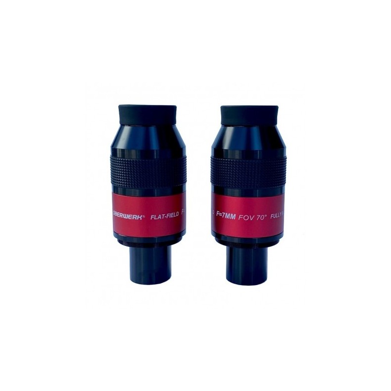 Oculares de 7 mm y 70° de campo...