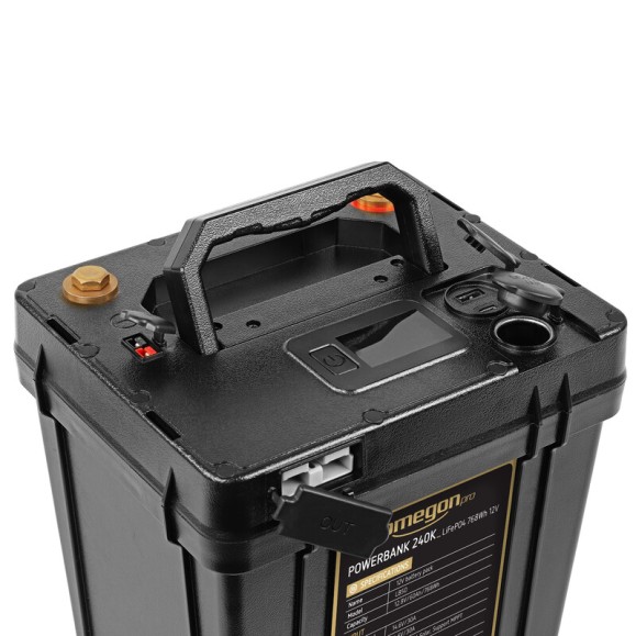 Fonte de alimentação OMEGON Pro Powerbank 240k LiFePO4 768Wh 12V
