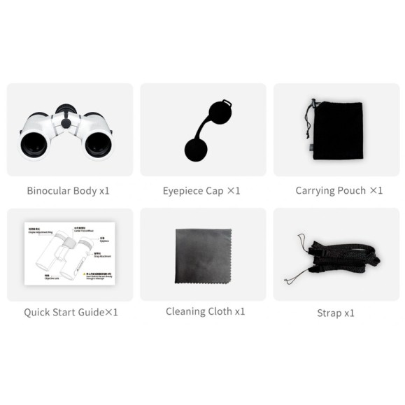 Binóculos ZWO Seestar VisionX 8x24