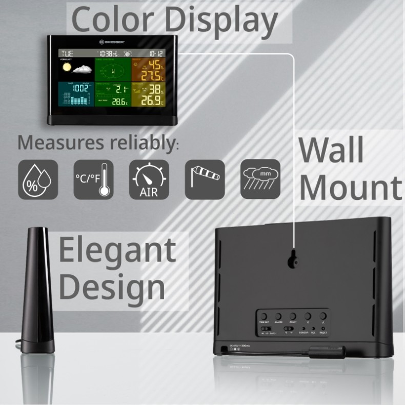 Centro meteorológico 5 em 1 BRESSER...