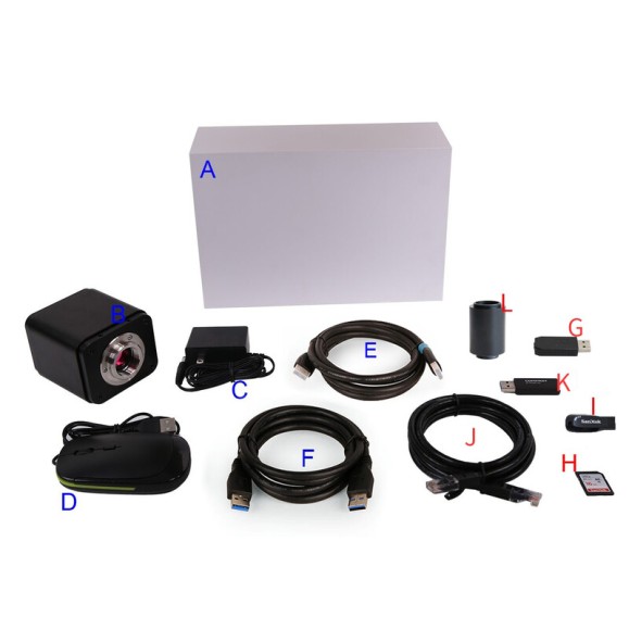 câmara ToupCam X8CAM4K 16MPA, cor, CMOS, 1/1,1", 2,4 µm, 60 fps, 16 MP, HDMI/LAN/USB