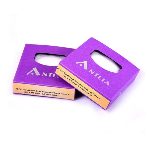 Conjunto de 2 filtros Antlia ALP-T Dual Band Ha 3nm e SII-Hb 3,5nm, 50,8mm