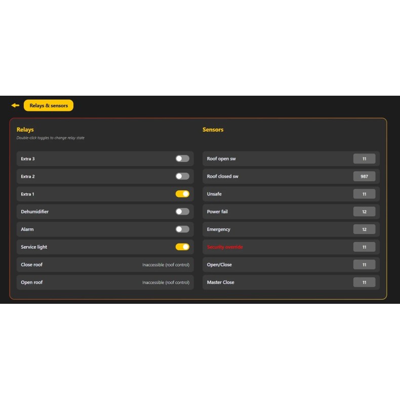 Controlador de Observatório...