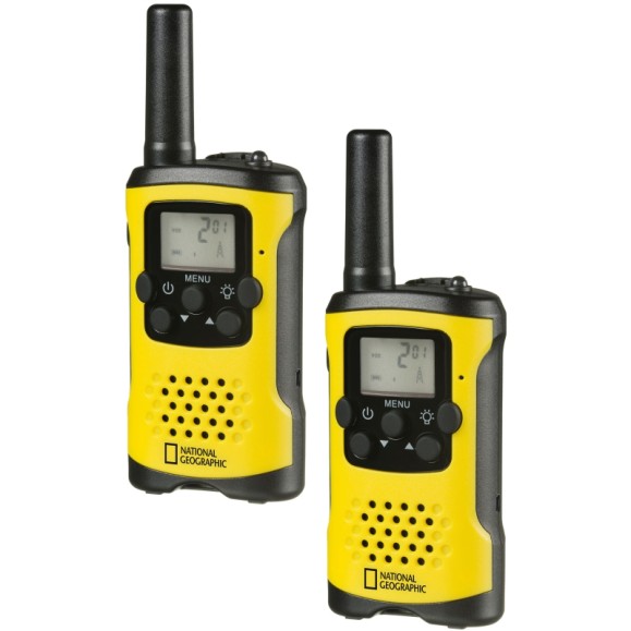 NATIONAL GEOGRAPHIC Walkie-talkies com longo alcance até 6 km e função mãos-livres