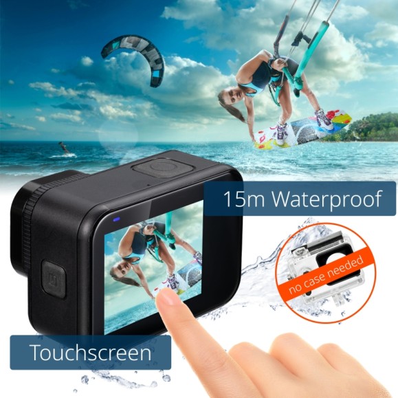 NATIONAL GEOGRAPHIC Câmara desportiva 4K Ultra-HD 60fps Wi-Fi Explorer 7