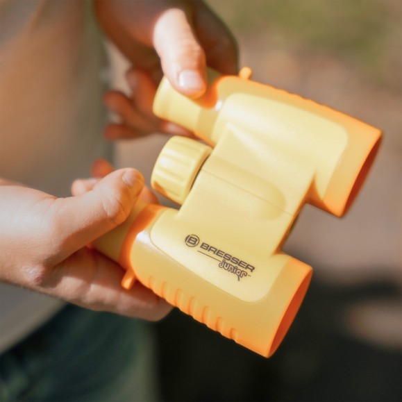 Binóculos para crianças BRESSER JUNIOR 3x30 cor amarela
