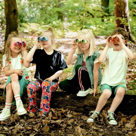 Binóculos para crianças BRESSER JUNIOR 3x30 cor amarela