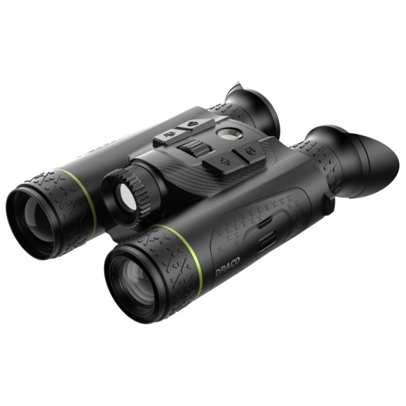 Binóculos térmicos multiespectrais PIXFRA Draco D635-4K LRF 4 em 1 com visão nocturna e telémetro laser