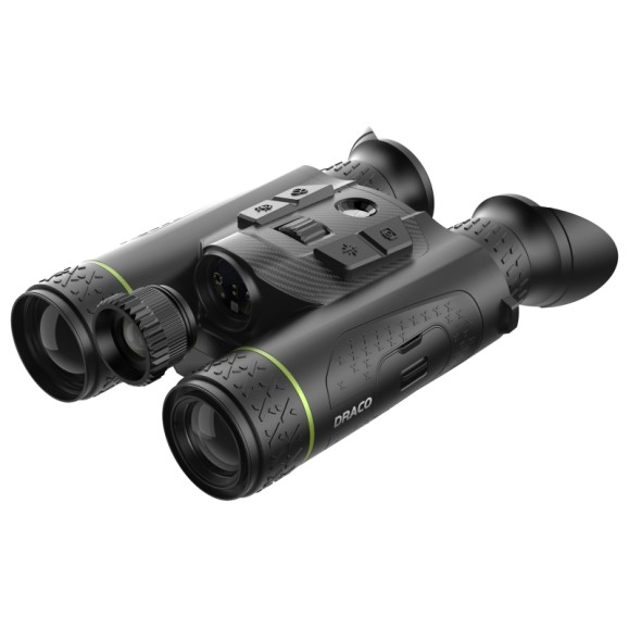Binóculos térmicos multiespectrais PIXFRA Draco D635-4K LRF 4 em 1 com visão nocturna e telémetro laser