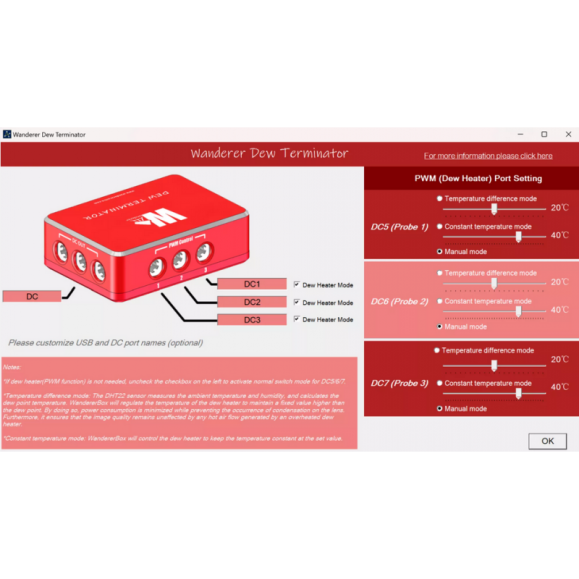 Dew Terminator WandererAstro Dew Terminator Dew Terminator WandererAstro Controlador Anti-Drift