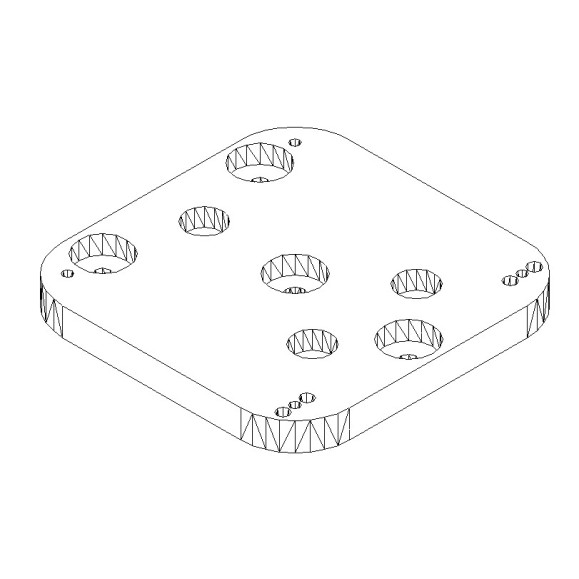 Software Bisque Placa de base de elevada capacidade de carga para Paramount ME/ME II e MX