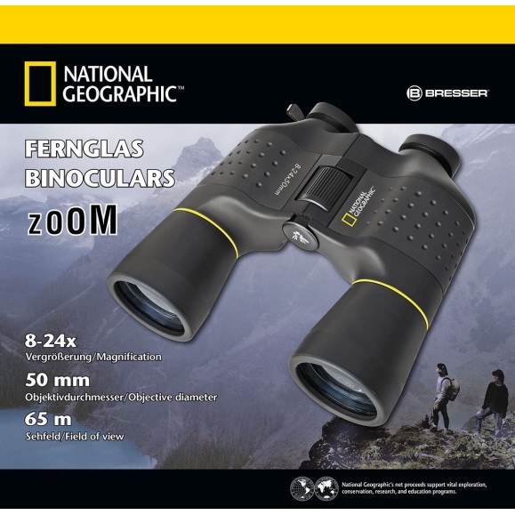 National Geographic Binóculos com zoom 8-24x50 9064000